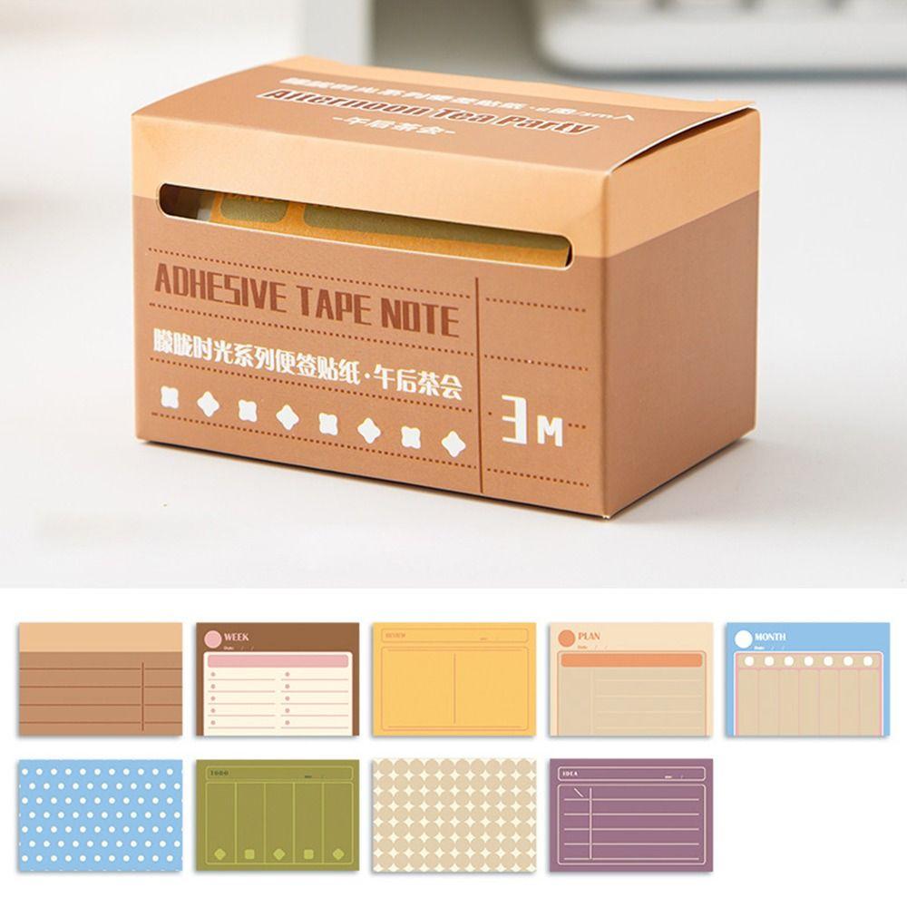 Journal Agenda Adhesive Tape Notes Keypoints Marker Study Sticky Note 3M Memo Pad  Student