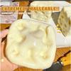 Handmade Cheese Cream Squishy Ball Vaseline Filler Slow Rebound Soft Squeeze Toy Stress Relief Dairy Food Sensory Fidget Gift For Kids And Adults