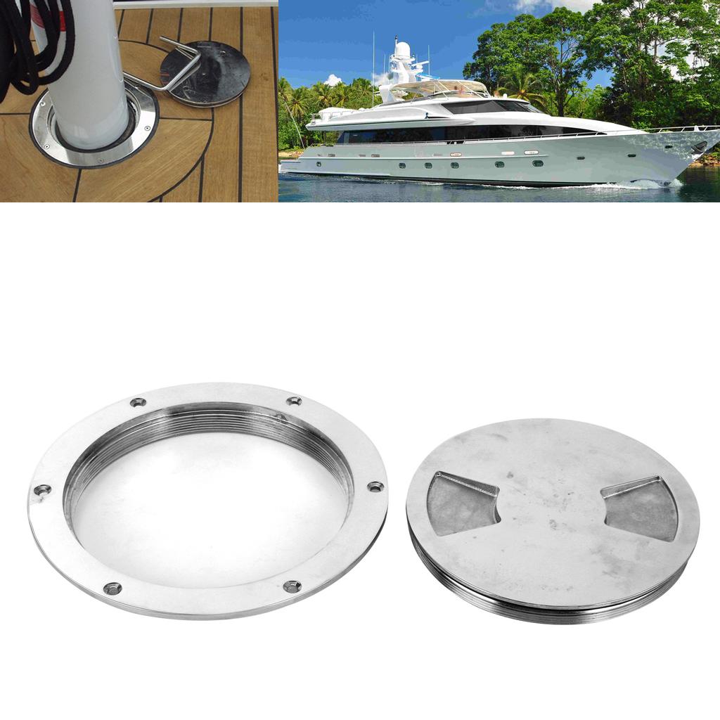 6in 316 Stainless Steel Deck Cover Plate Cabin Bottom Plate Import and Export Yacht Marine Hardware