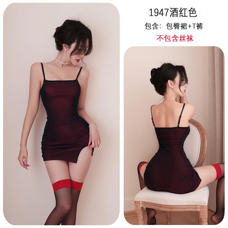 Sex underwear suspender hip skirt female sexy free uniform temptation pajamas pure desire suit