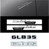 3D ABS Black Logo GLB35 Letters Turbo 4matic Emblem AMG Badge Car Rear Star Sticker For Mercedes Benz GLB35 AMG X247 Accessories