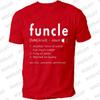 Mens Funcle Shirt Funny Uncle Definition T-Shirt Uncle Gift T Shirt Graphic Shirts Casual Short Sleeved Black Tee Shirts Tops