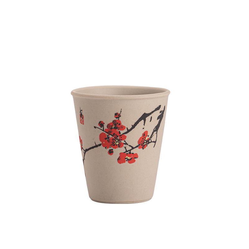 Vintage Ceramic Tea Cup Set: Floral and Avian Design, Host and Guest Cups, Perfect for Tea Tasting and Festive Gifts