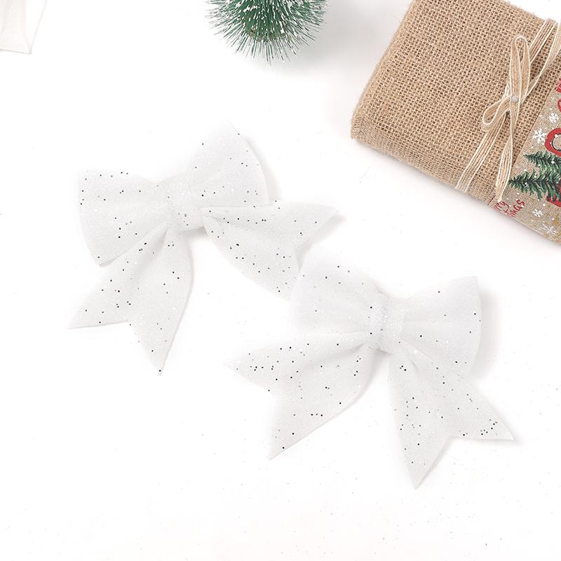 18/20cm Bow Christmas Decorations Xmas Tree Pendant Ornament for Home Room Decor Navidad New Year Party 2026 DIY Gift Accessory