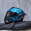 ORZ-B08A Full Face Motorcycle Helmet Glossy Mecha Pattern Racing Helmet Italian Style DOT Certified Safety Helmet with Tinted Vi