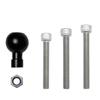 Motorcycle Handlebar Bracket Bolt 1" Ball & M8 Screws Phone Mounting Accessories