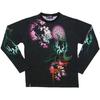 Battou Musume Men's Long Sleeve T-Shirt, 251852 (3L, Black)