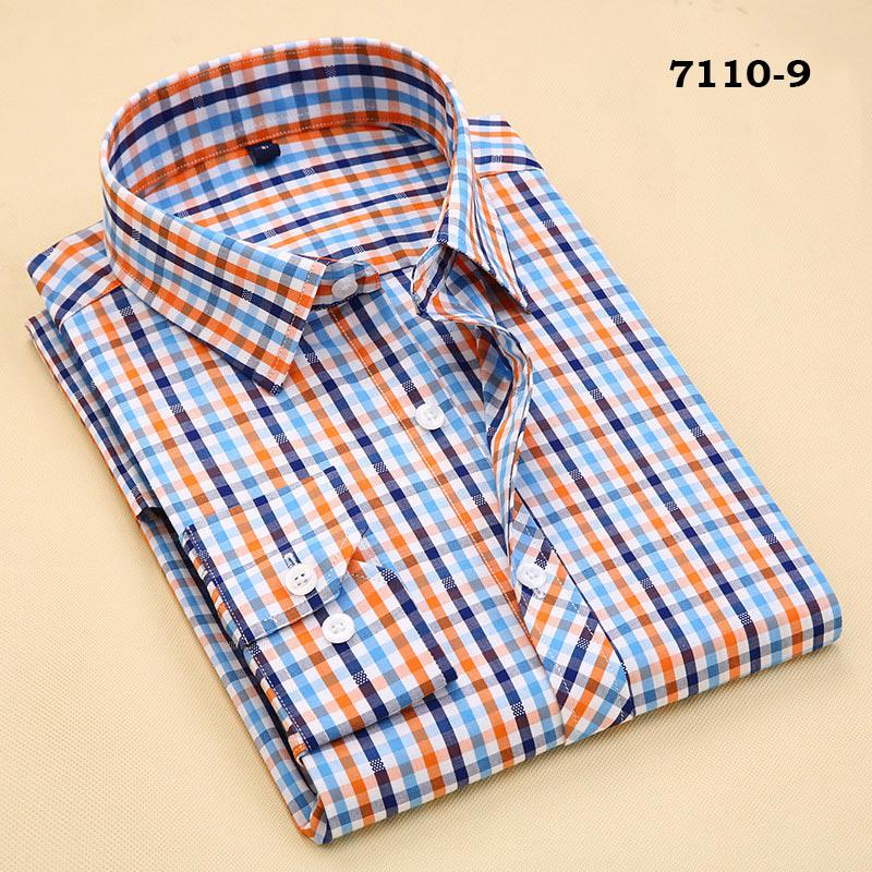 

Мужские клетчатые повседневные рубашки для мужчин, цветные, модные, стильные, мужская одежда Asian Size 4XL