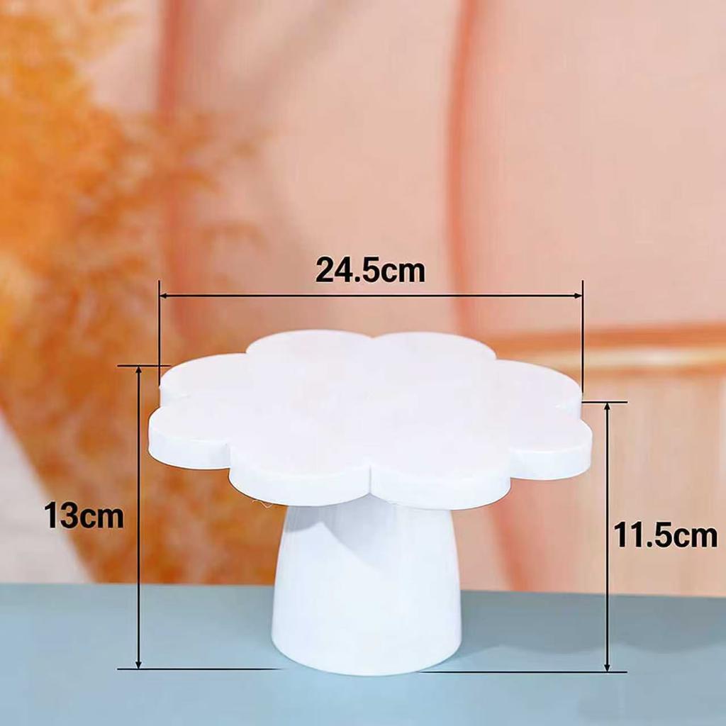 1PC Dessert Cake Stand Tray for Afternoon Tea Wedding Birthday Party Display Cold Meal Tea Break Elegant Tableware Accessory