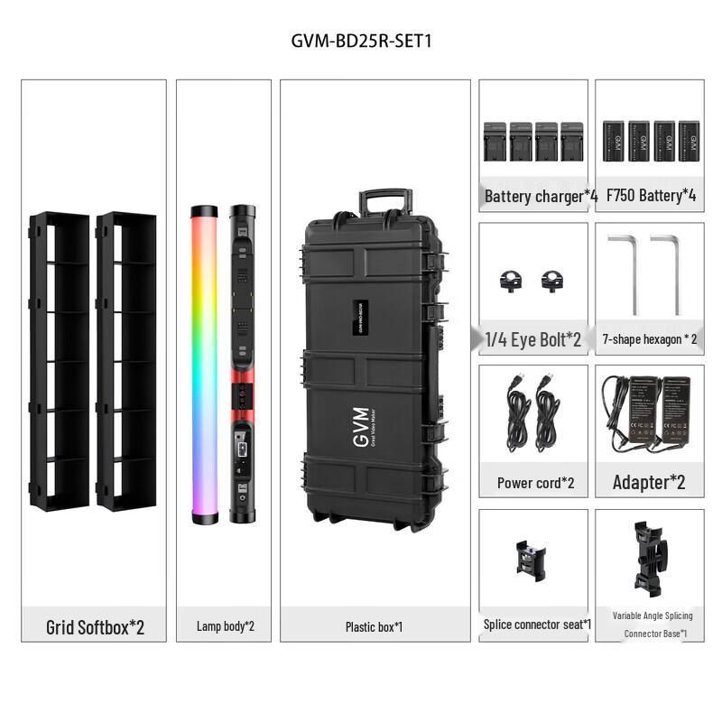 GVM Handheld RGB Full-Color Video Light Stick