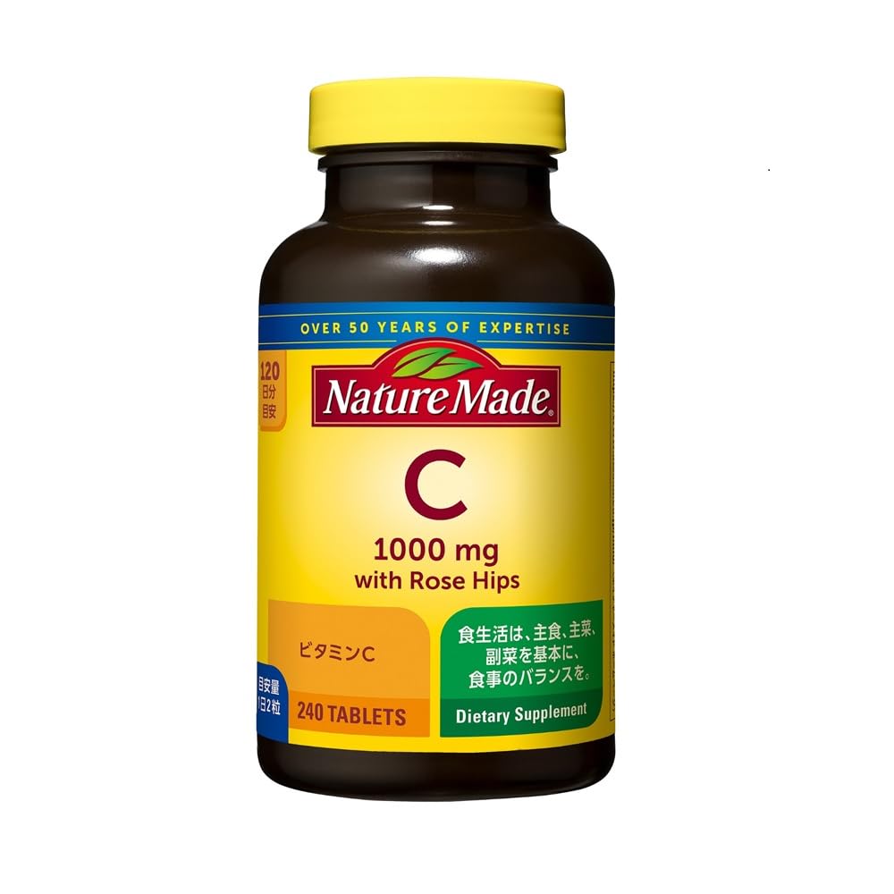 

[Велика місткість] Nature Made C 1000 мг 240 таблеток, запас на 120 днів від Otsuka Pharmaceuticals