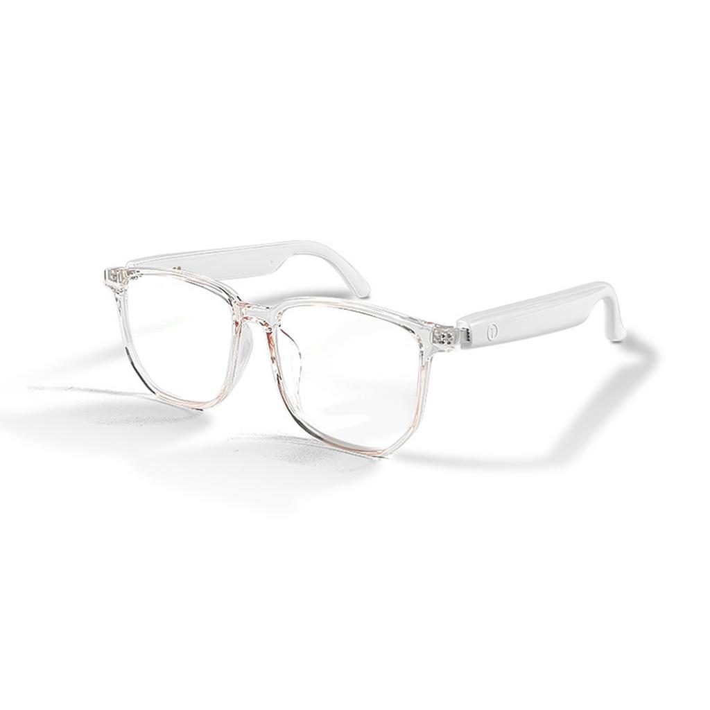 Smart Glasses for Men Women Blue Light Blocking Lens BT5.4 Audio Speaker Magnetic Charging Voice Assistance Open Ear