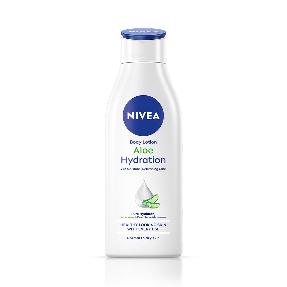 NIVEA Aloe Hydration Body Lotion, 200ml | 72 H Moisturization | Goodness of Aloe Vera For Instant Hydrating In Summer