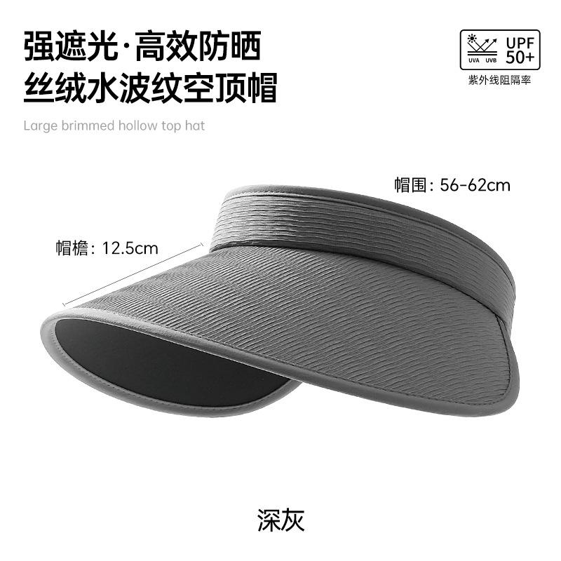 Ny tom topphatt, sommarhatt för kvinnor, lätt och UV-skydd, avancerad solhatt med känsla, bred brätte för kvinnor
