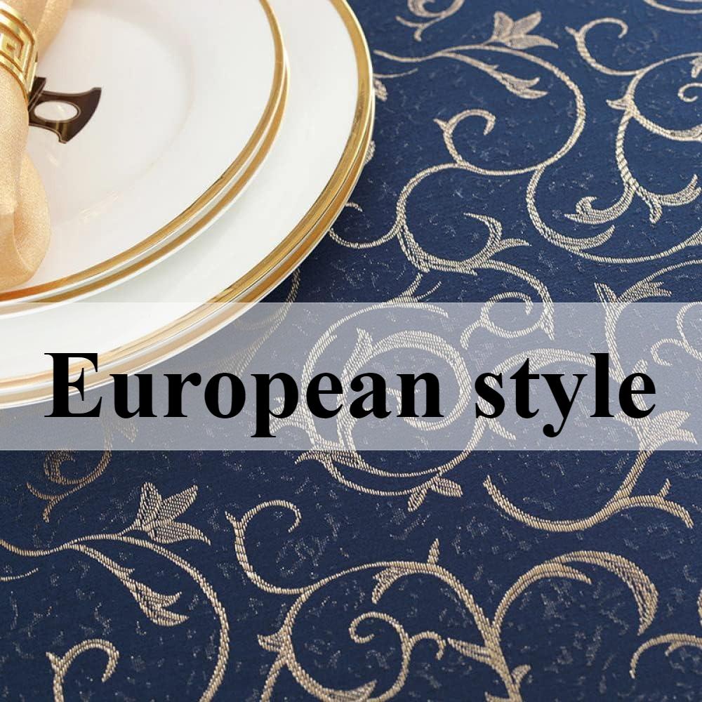 Large Round Table Covers Hotel Restaurant Tablecloth for Dining Stain-Resistant Durable Fabric Ideal for Banquets Home Decor