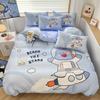 40S Percale Cotton School Pupil Space Dream Bedding Set duvet cover pillow case Single Full King Bed Linen Set