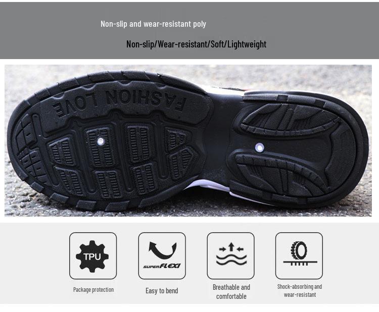Men's Black Breathable Casual Running Shoes with Soft Mesh Soles