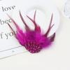 Gothic Style Rhinestone Feather Brooch Handmade Shoulder Strap Boutonnieres Flowers  Dance Costume