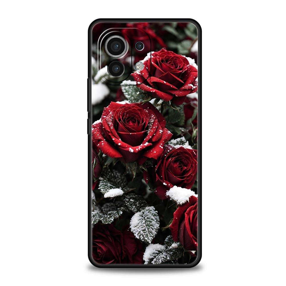 Beautiful Red Rose Flowers Phone Case For Xiaomi 14 13T 12T Pro 12 13 11 Ultra Mi Note 10 Lite 10T 5G 11X Pro 11T 11i 9T Cover
