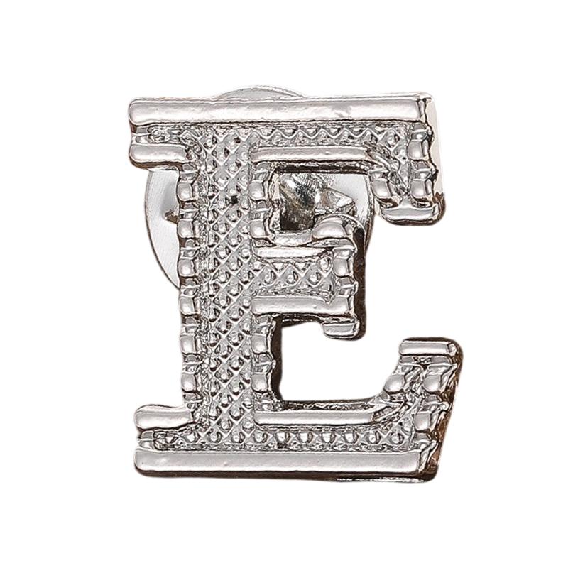 A-Z Letter Initial Lapel Pin Brooches Vintage Coat Suit Shirt Badge Party Office Brooch Pins Gifts For Men And Women Accessories