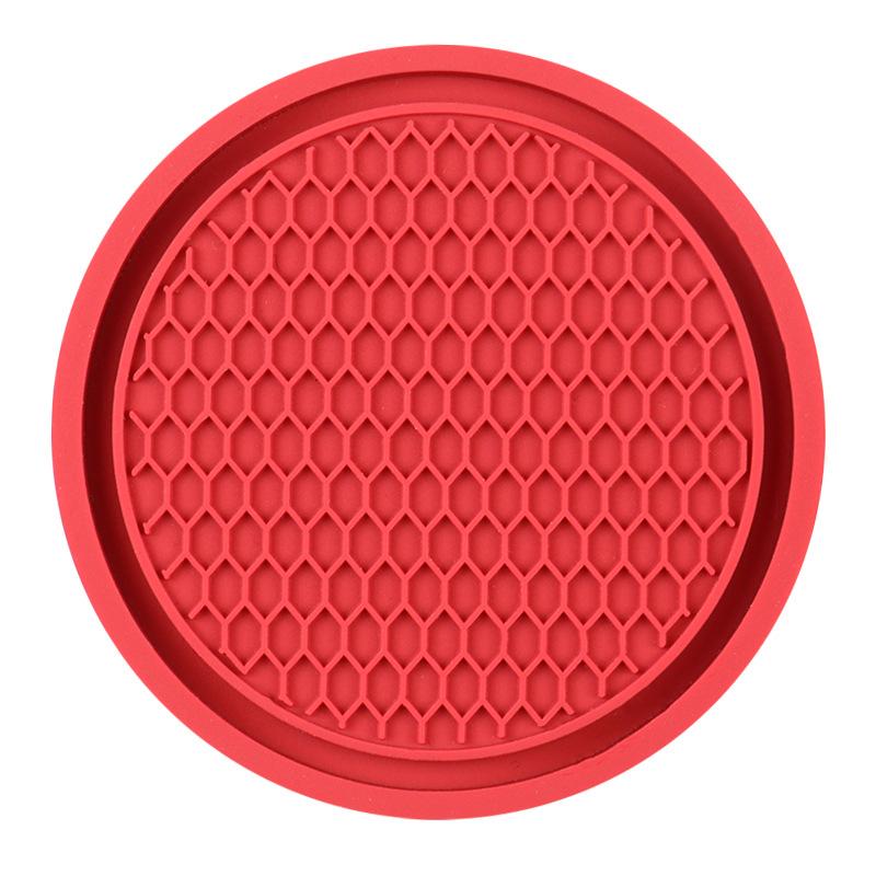 Car Coasters PVC Travel Auto Cup Holder Insert Coaster Anti Slip Vehicle Interior Accessories Cup Mats Cup Holders 5
