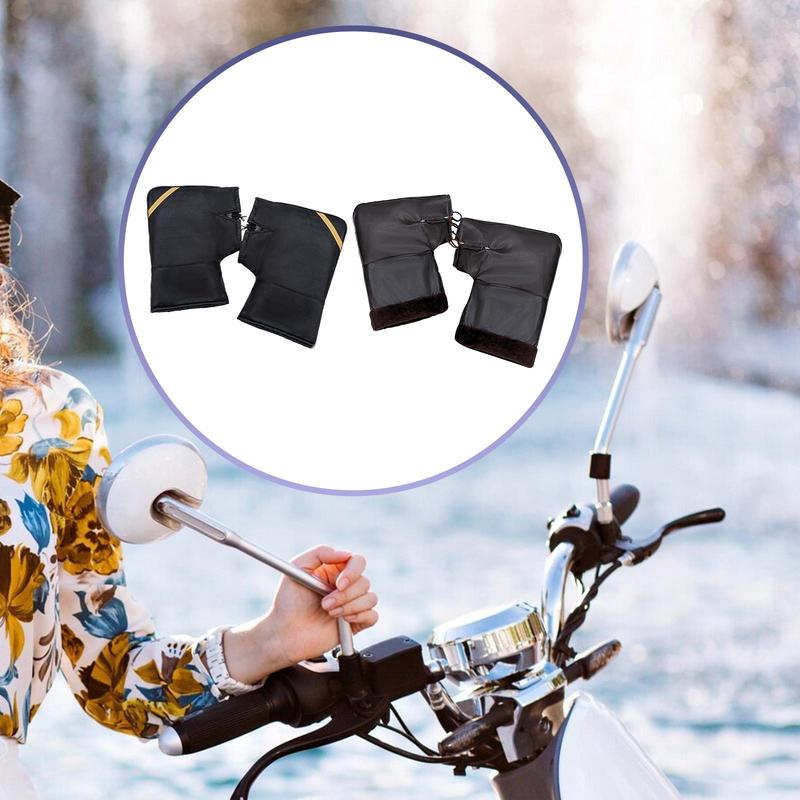 Motorcycle Handlebar Gloves Winter Warmer Thermal Cover Mitts for Bike
