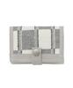 The Coldest Moment Tcm Check Button Card Wallet (Grey)