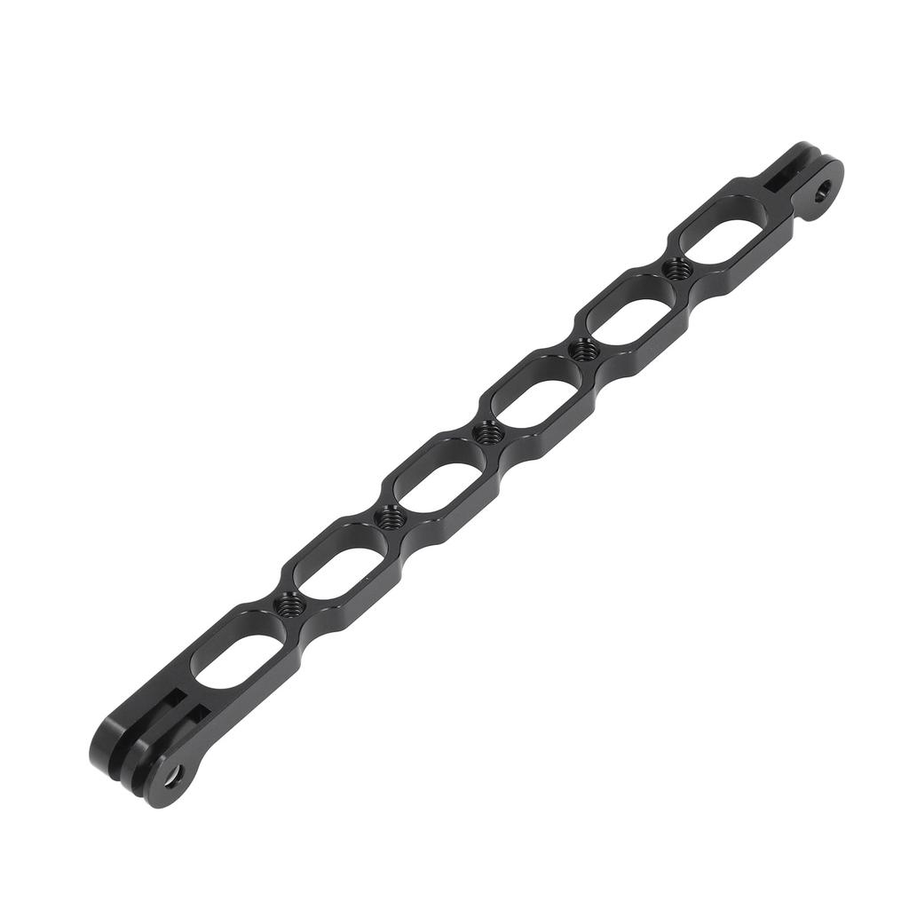 Braț Extensie Cască Negru 220mm Aliaj Aluminiu Gaură Filetată 1/4 Inch Tijă Extensie Cască pentru