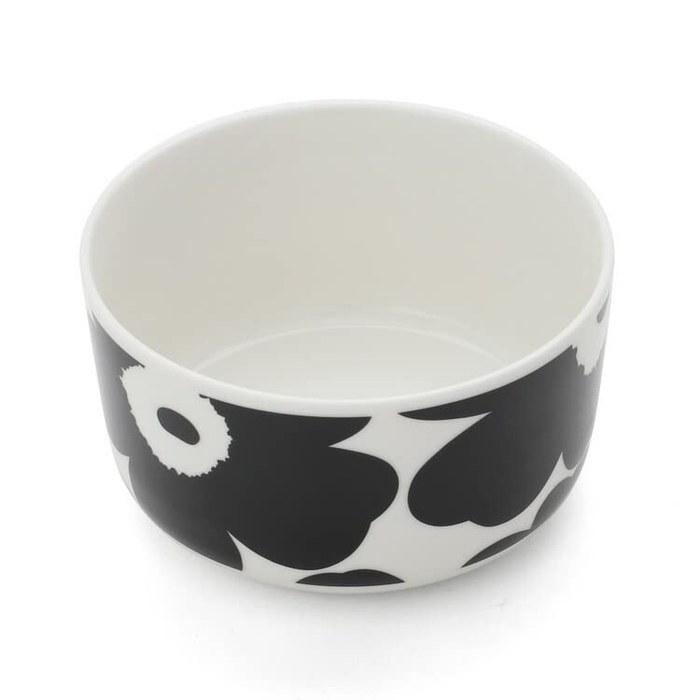 Marimekko Unikko Bowl 5 dl (500ml) White/Black