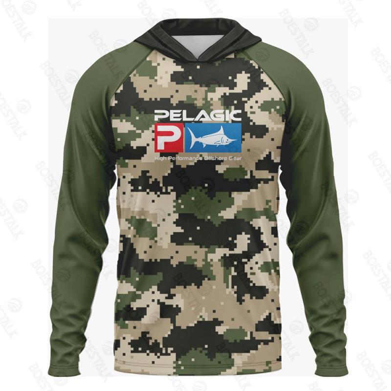Mens Womens Quick Dry Fishing Shirt Long Sleeve Hooded UV Protection Breathable Bamboo Fiber Summer Outdoor Sport Top
