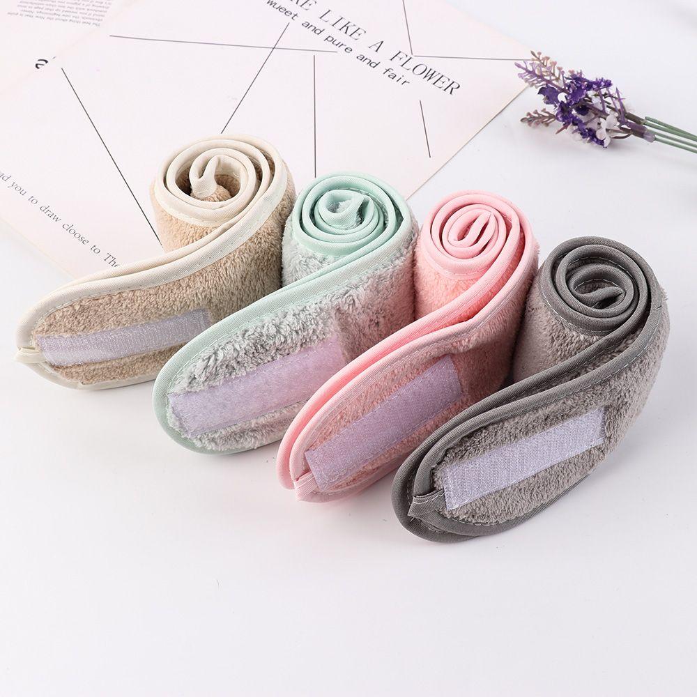 Cloth Stretch Towel Adjustable Toweling Hair Wrap Shower Caps Facial Hairband Makeup Head Band