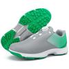 X618 Men's Non-slip Plus Size Golf Shoes with Rotating Buckle - Breathable and Graffiti Design Casual Sports Footwear