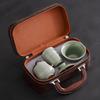 Ge Kiln Ceramic Kung Fu Tea Set Gift Box Packaging Can Be Printed Anniversary Company Activities Festival 1S Store Business Gifts