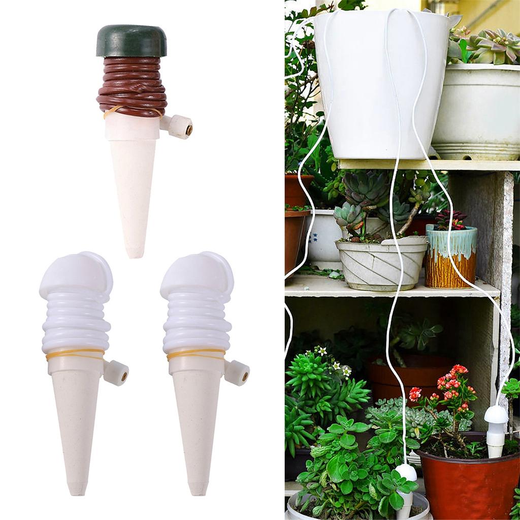 1/10Pcs Automatic Drip Irrigation Device Garden Balcony Potted Plant Flower Vegetable Spiked Dripper and 70/80/150cm Water Hose