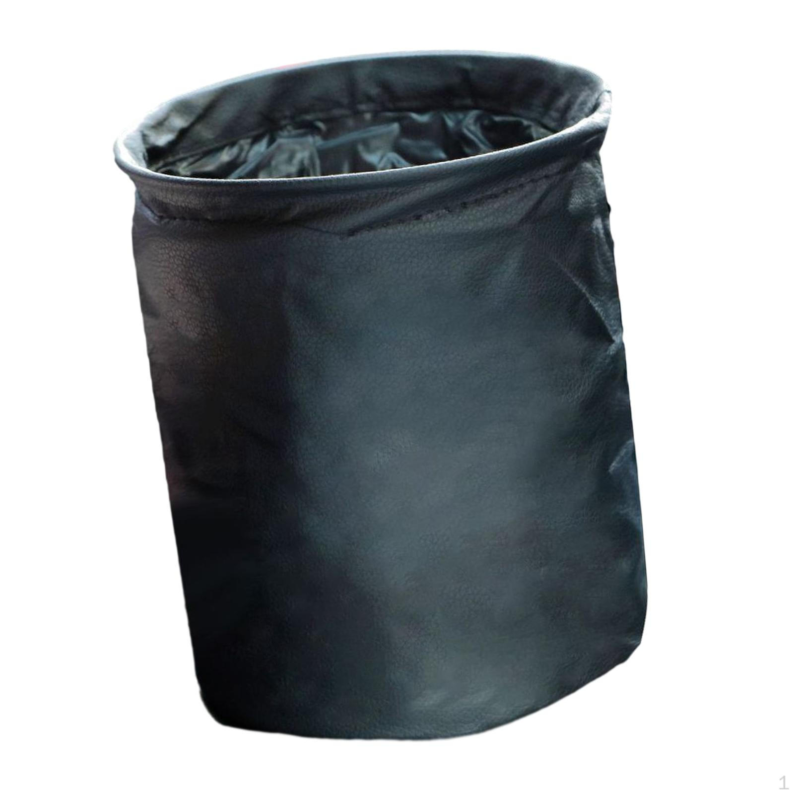 

Foldable Car Trash Can Hanging Garbage Bin Large Capacity Multipurpose Universal Bag чёрный