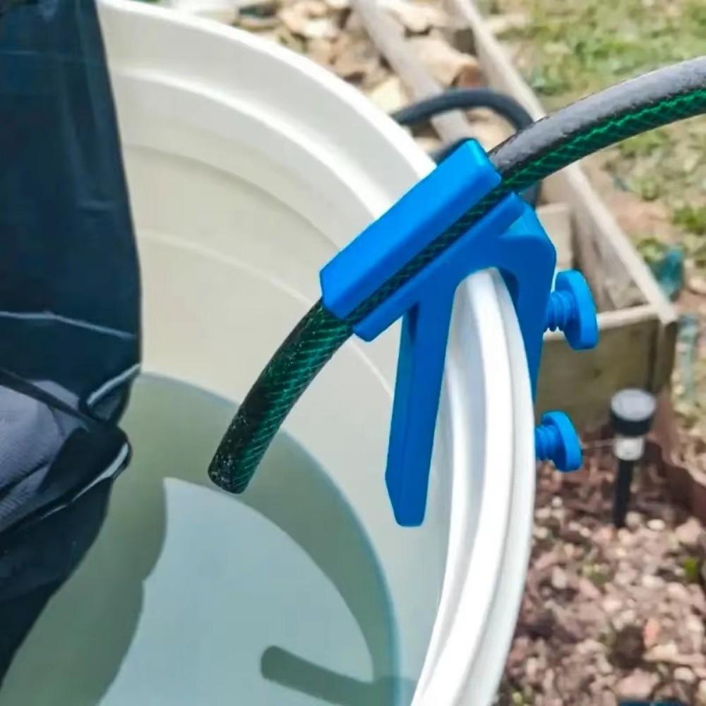 Adjustable Water Hose Holder Portable Lightweight Bucket Hose Holder Compact Prevents Slipping Hose Clip Holder Garden Watering