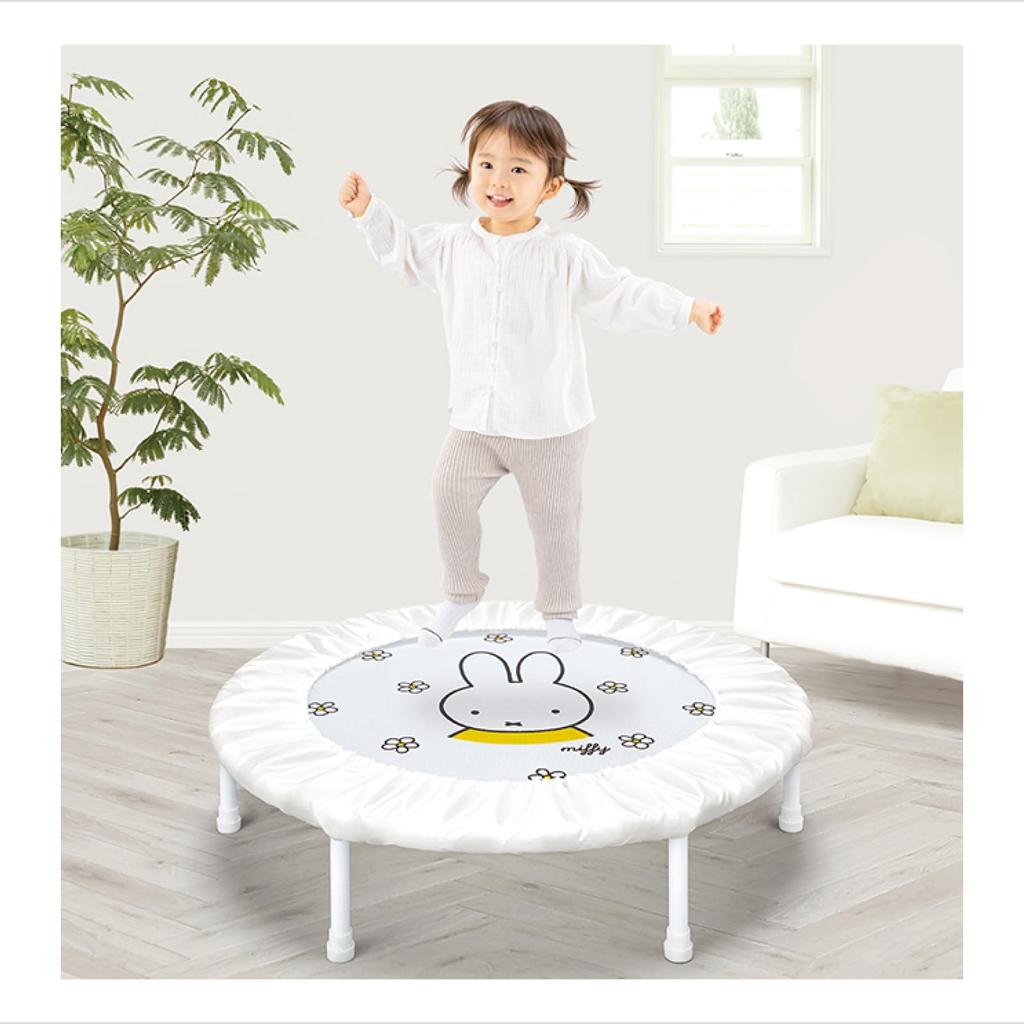 Ides Trampoline Core Training for Kids and Adults [Official] Series Indoor, Foldable, Quiet, (Miffy)