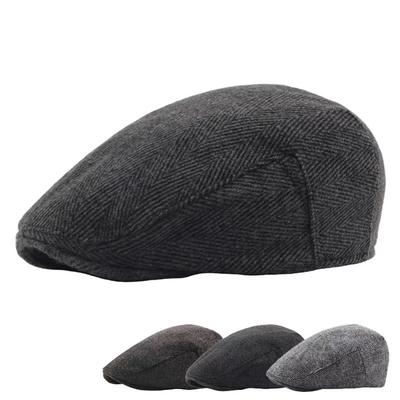Unisex umelecký baret Retro šiltovka Teplé čiapky Newsboy Jesenné zimné vonkajšie voľnočasové klobúky Cestovné doplnky pre ženy mužov