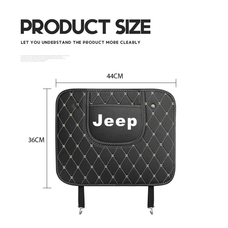 Pro Jeep 1 ks Ochrana opěradla autosedačky Podložka proti kopnutí Pro Jeep Wrangler Renegade Compass Grand Cherokee Patriot Rubicon Li