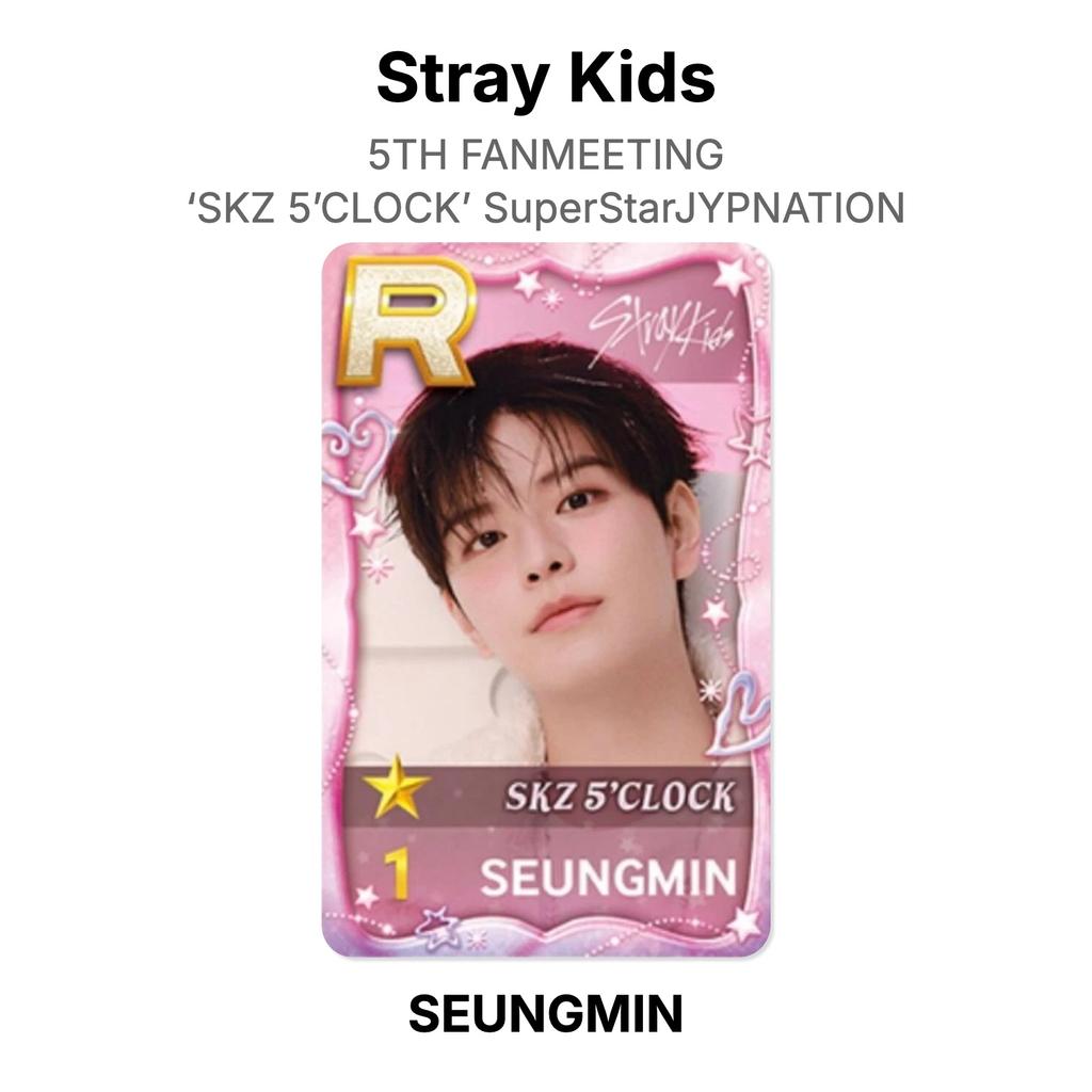 Stray Kids 5TH FANMEETING ‘SKZ 5’CLOCK’ SuperStarJYPNATION Official Photocard
