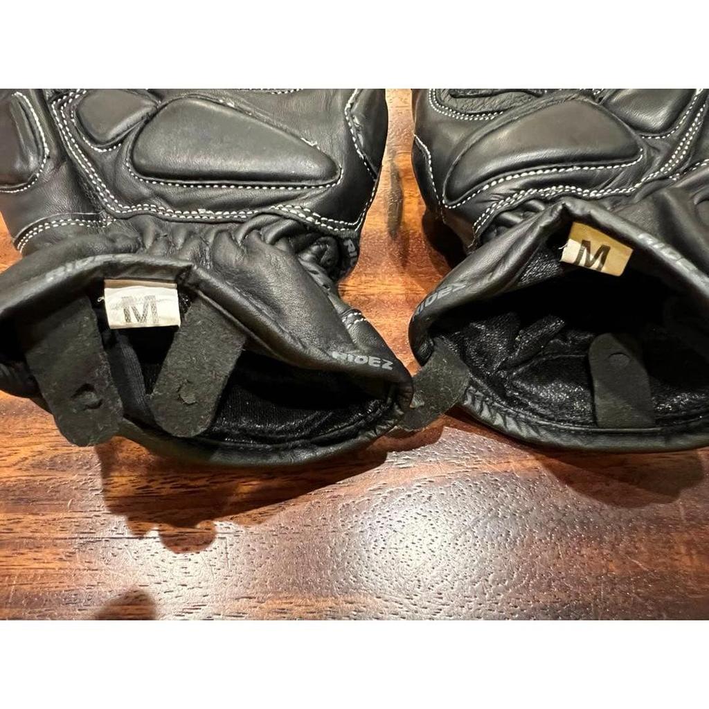 Used RIDEZ Leather Gloves RLG11-Black-M