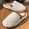 High-quality home cotton slippers winter indoor plush fleece indoor non-slip fluffy slippers