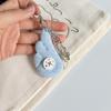 Soft Cloud Fabric Keychain with Star Music Note Pendants Multi Colors Lovely Car Key Decor for Valentine's Day Gift