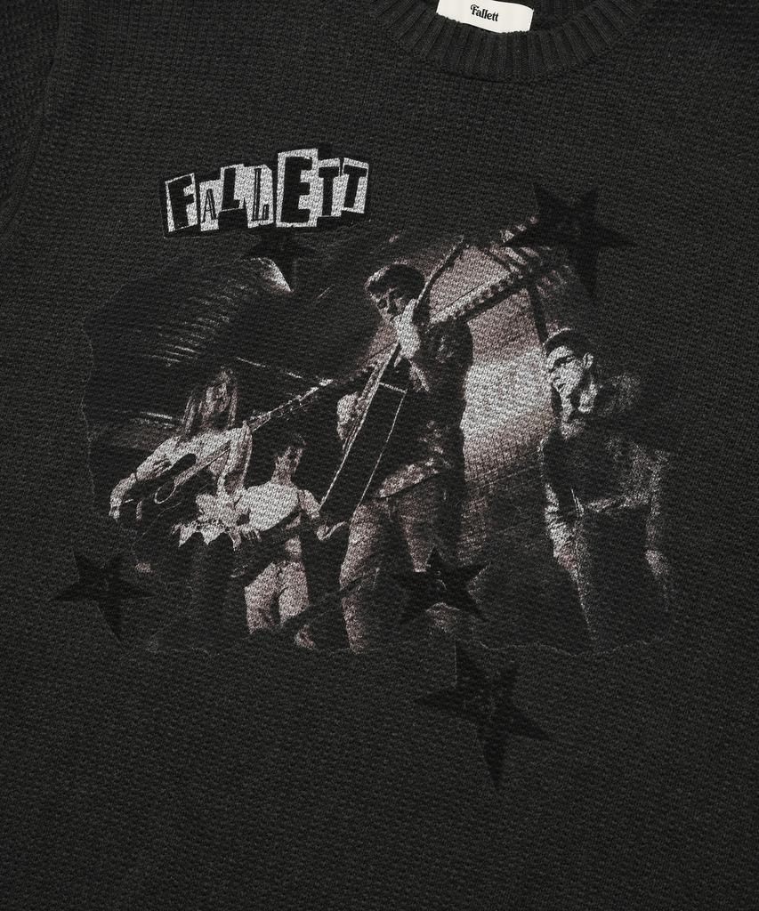 FALLETT Underground Long Sleeve Knit Charcoal