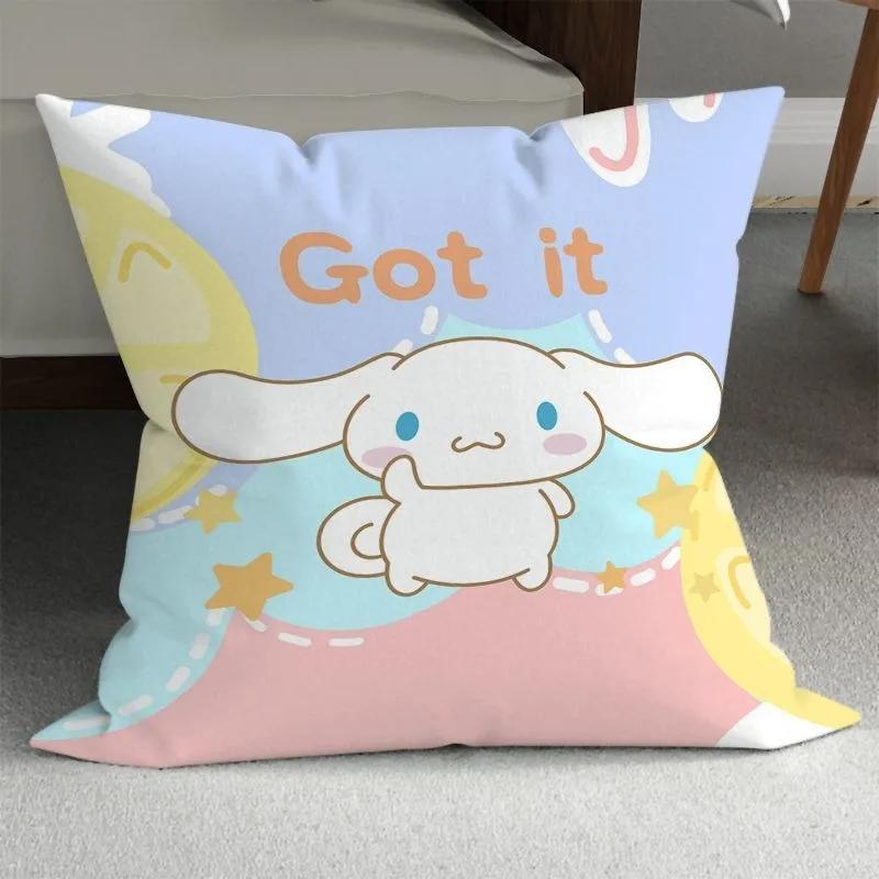 Cute big-eared dog pillow cover Sanrio pillowcase living room sofa cushion cover Kawaii room bedroom home decoration