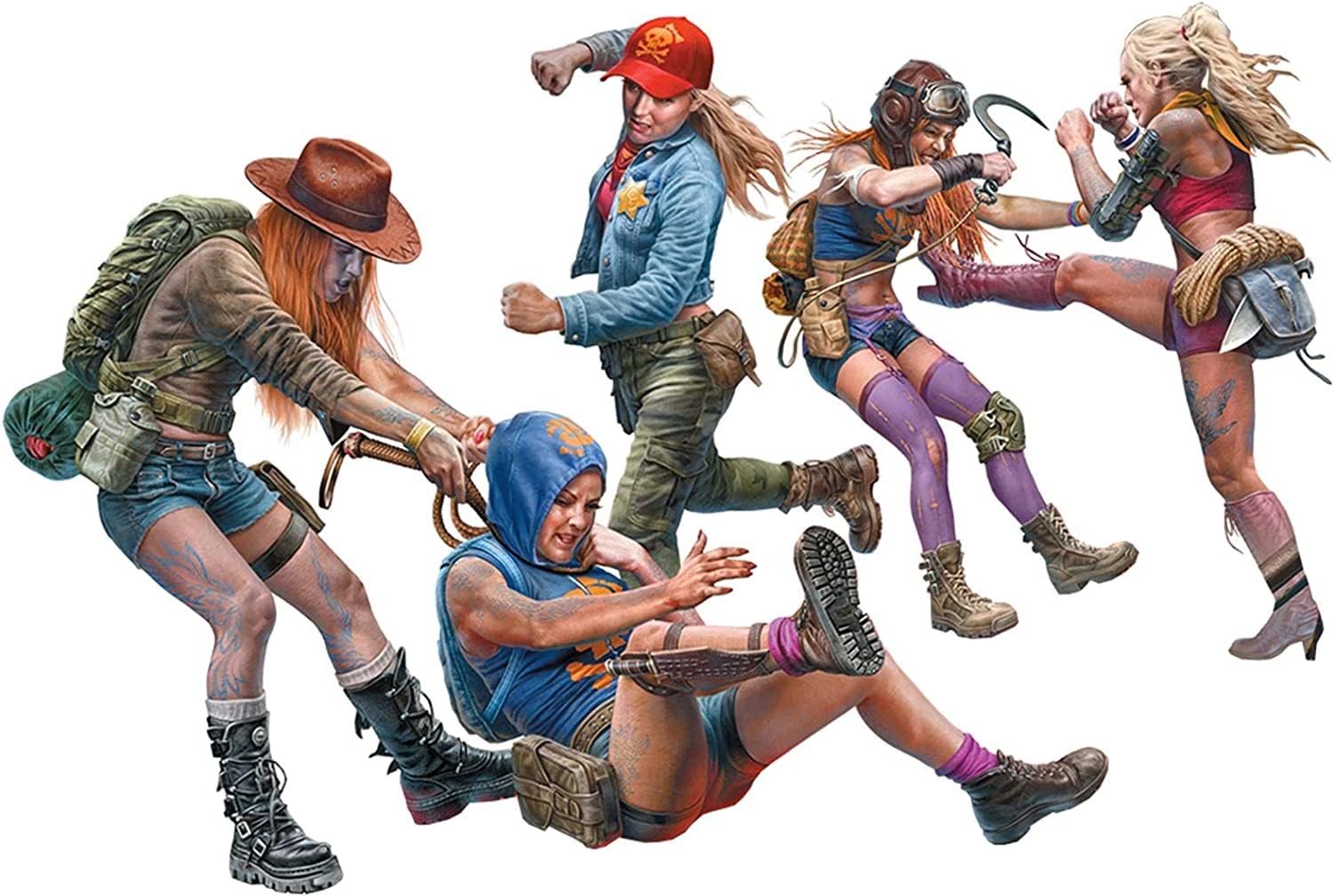 

Master Box 5 New Amazons Я не отдам вам трофеи из пластиковой фэнтезийной модели Desert Battle Series MB35202 1/35!