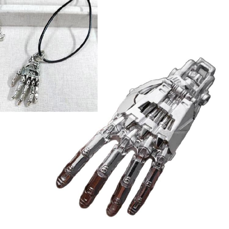 Futuristic Mechanical Arm Necklace Ergonomic Copper Construction Contemporary Styles Gift for Adults