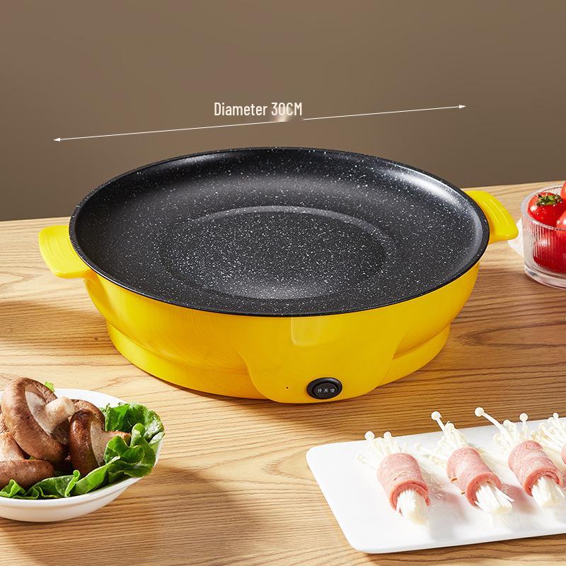 Multifunctional Portable Electric Grill: Household BBQ Pan & Oven