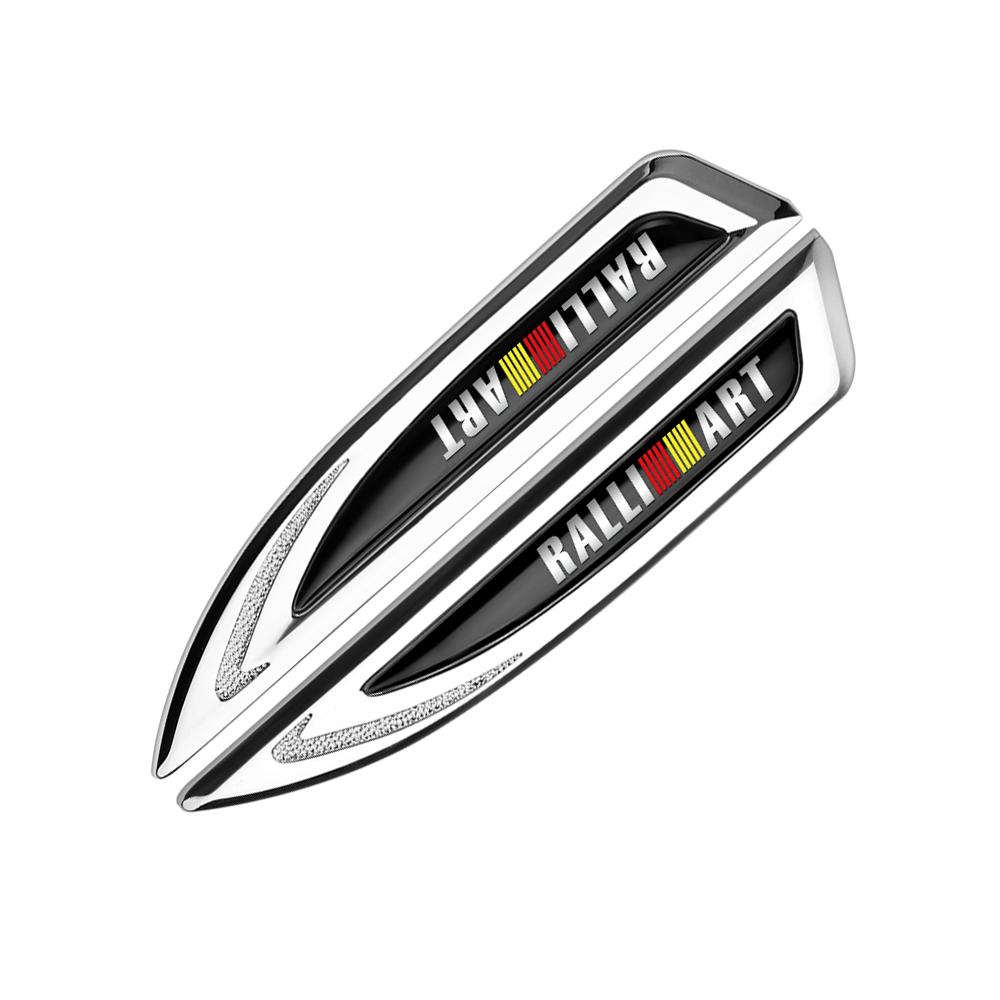 3D Car  Metal Emblem Body Fender Decorative Stickers For Mitsubishi Asx Lancer 10 Outlander 3 l200 Xpander Pajero 4 Montero V73