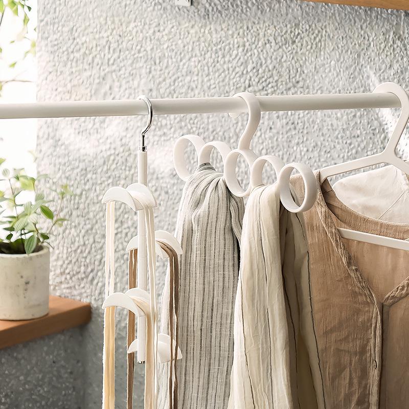 360° Rotating Wardrobe Hooks for Ties, Bags, and Belts